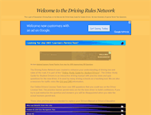 Tablet Screenshot of drivingrules.net